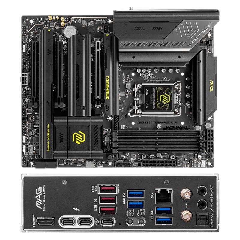 MSI - Motherboard MSI MAG Z890 TOMAHAWK WIFIZ890 LGA 1851 HDMI ATX