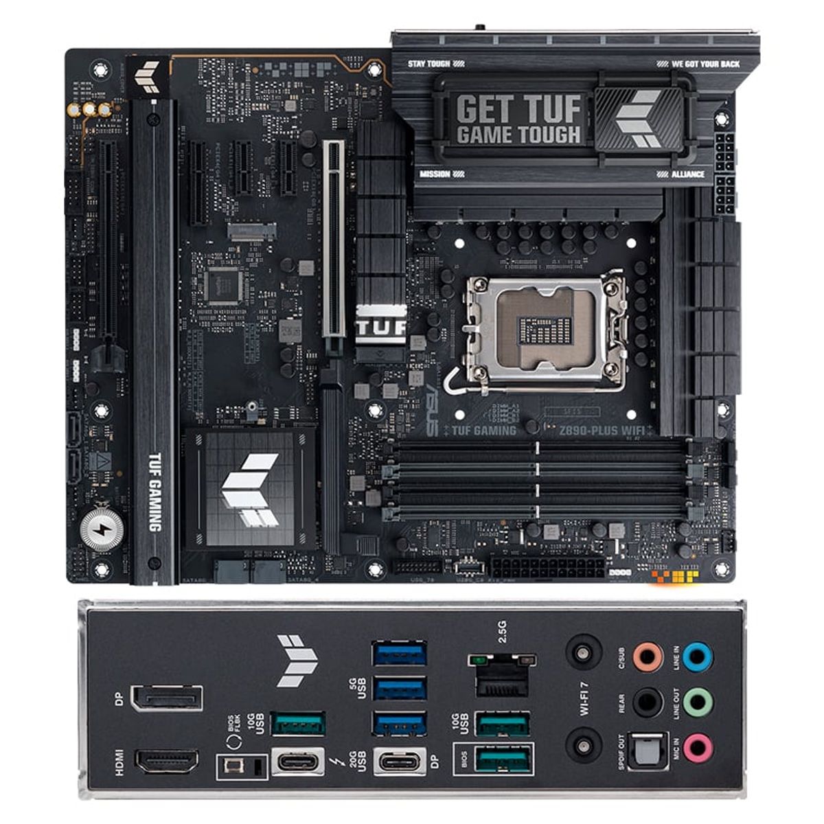 ASUS - Motherboard ASUS TUF GAMING Z890-PLUS WIFI LGA 1851 HDMI DP ATX