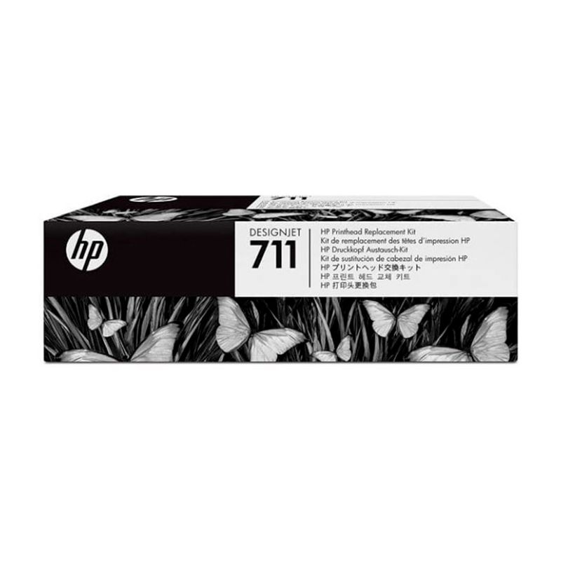 HP - KIT CABEZAL HP 711 NEGRO 200K PAG T120T130T520T530 PN C1Q10A