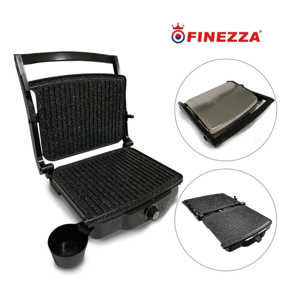 FINEZZA - Sandwichera Grill con Control Temperatura FINEZZA FZ-802EG