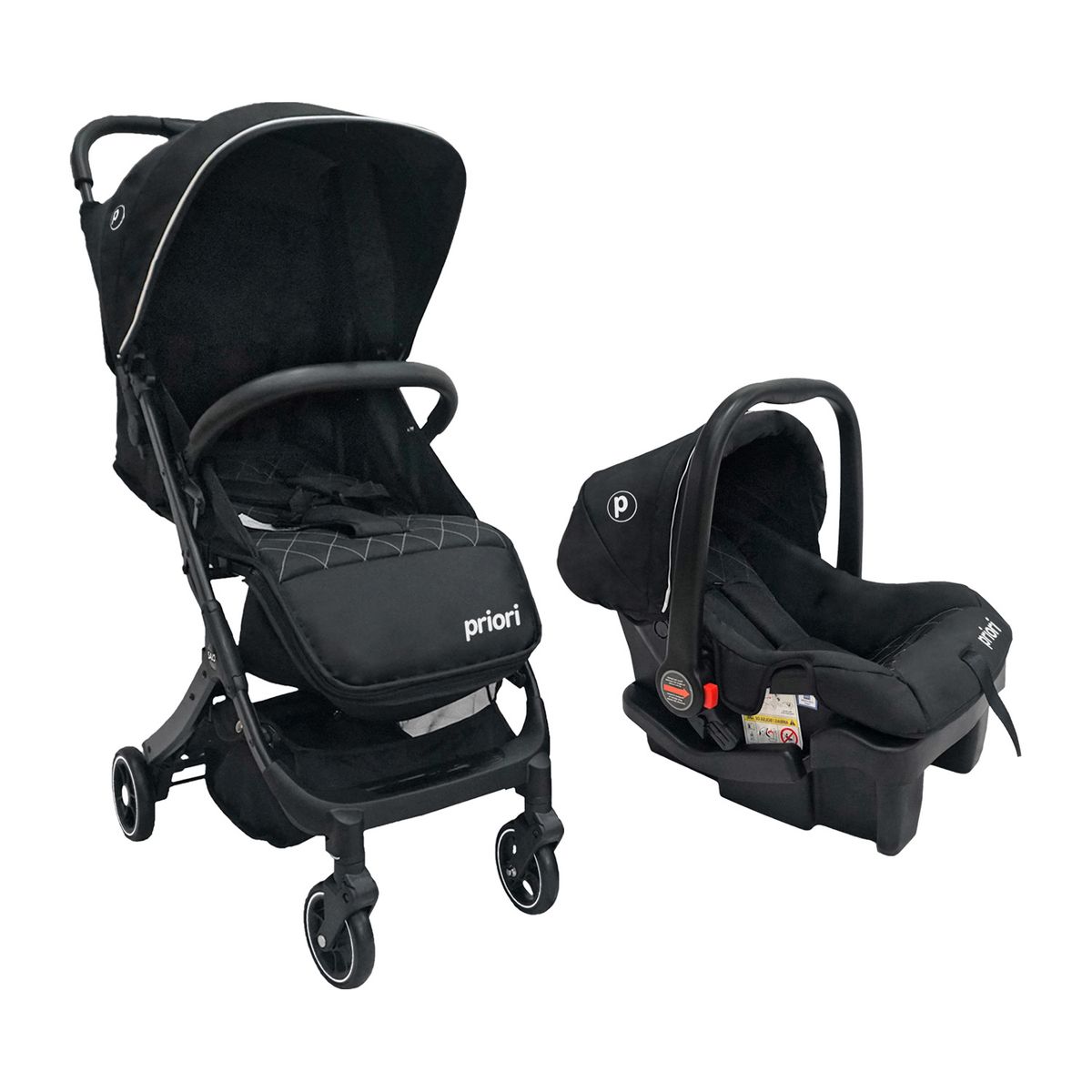 PRIORI - Coche Compacto Tipo Maleta Para Bebé Priori Salo TS Negro