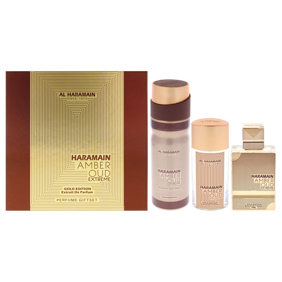 AL HARAMAIN - Amber Oud - Gold Edition Extreme 3Pc Gift Set Al Haramain