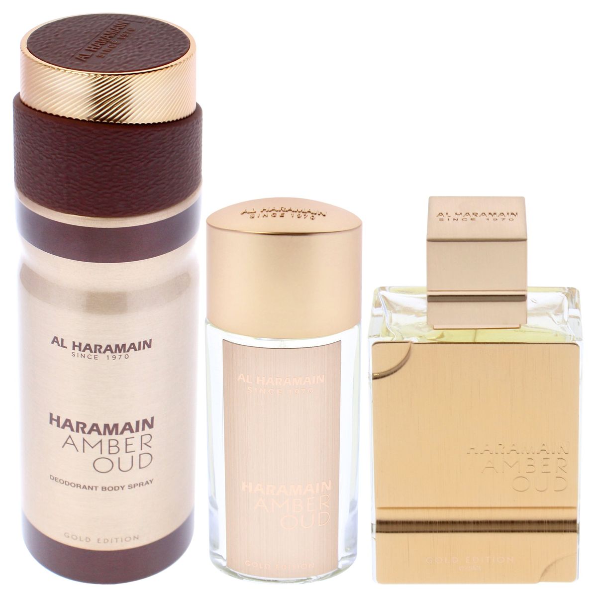 AL HARAMAIN - Amber Oud - Gold Edition 3Pc Gift Set Al Haramain