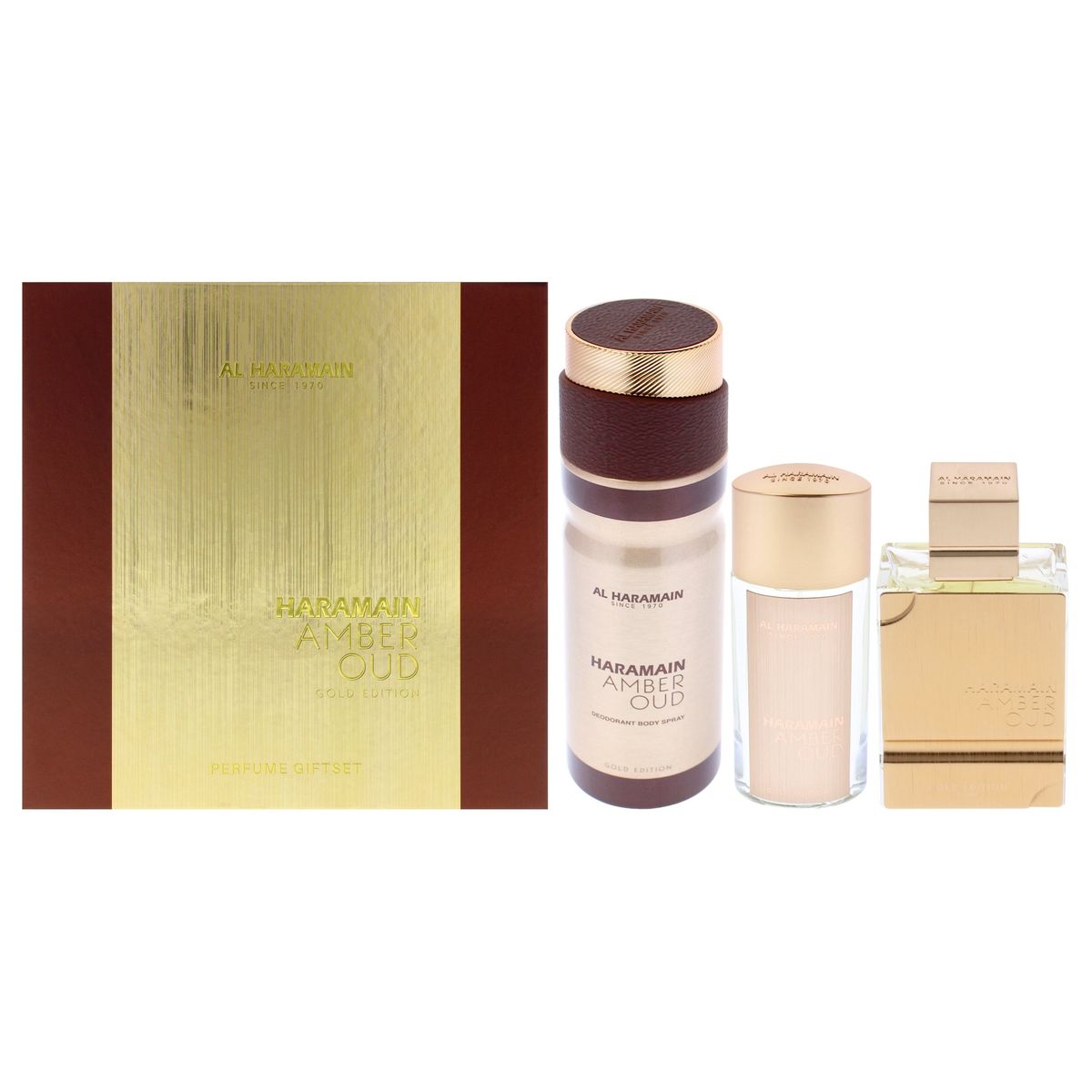 AL HARAMAIN - Amber Oud - Gold Edition 3Pc Gift Set Al Haramain