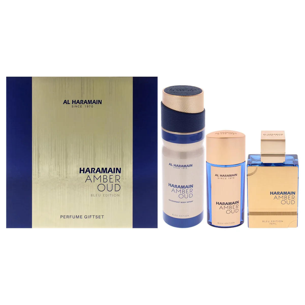 AL HARAMAIN - Amber Oud - Bleu Edition 3Pc Gift Set Al Haramain