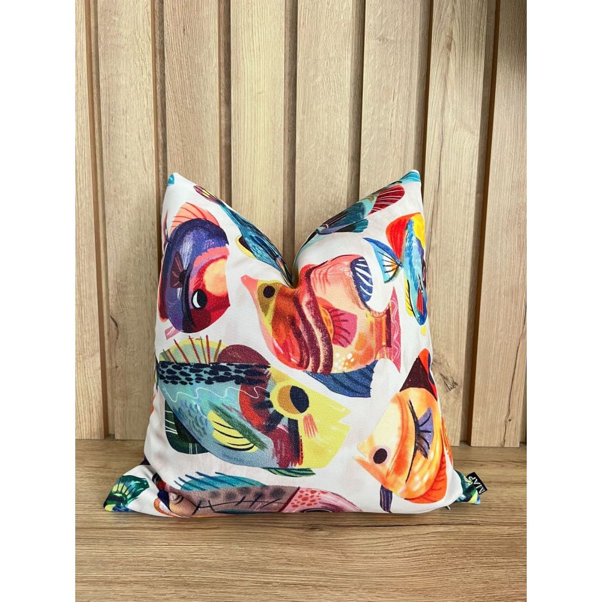 MAP DESIGN HOME - Funda De Cojin Playa Peces Multicolor 45 x 45 cm