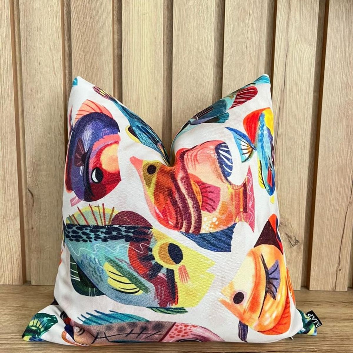 MAP DESIGN HOME - Funda De Cojin Playa Peces Multicolor 45 x 45 cm