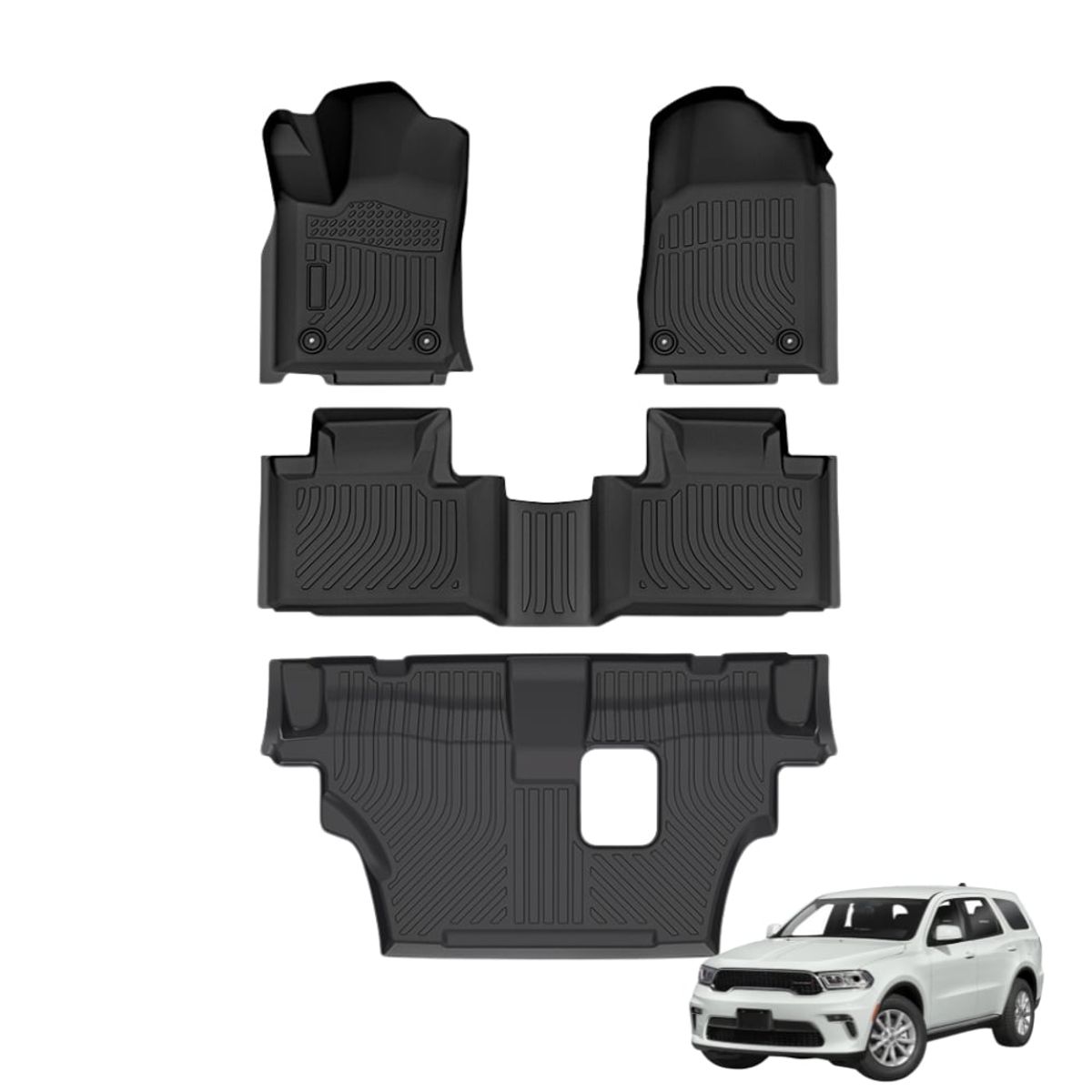 GENERICO - PROTECTOR  PISO 5D TPE DODGE DURANGO 2011-2023 3 FILAS