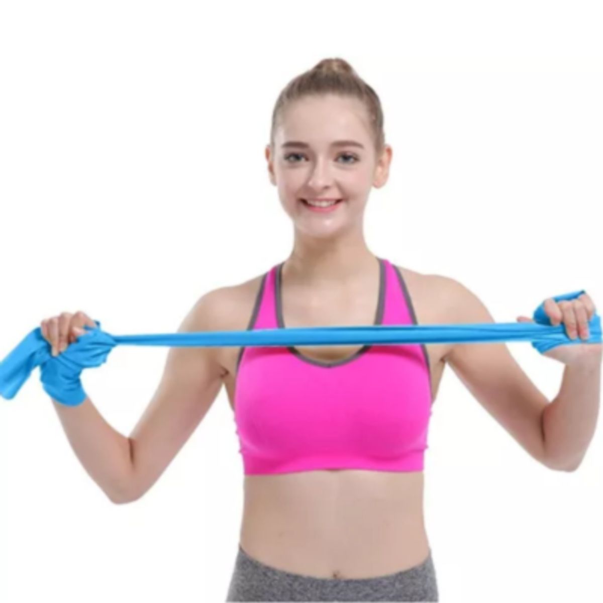 GENERICO - 3 BANDAS ELASTICAS DE RESISTENCIA GIMNASIA FITNESS YOGA