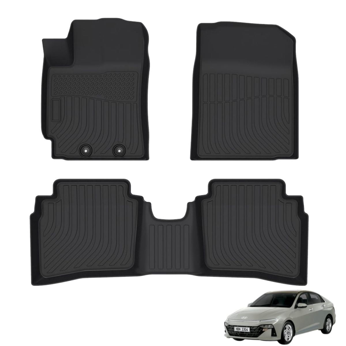 GENERICO - PROTECTOR  PISO 5D TPE  HYUNDAI ACCENT 2024