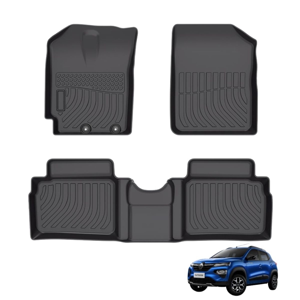 GENERICO - PROTECTOR  PISO 5D TPE RENAULT KWID 2022-2024