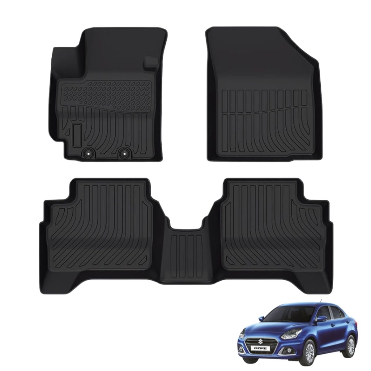 GENERICO - PROTECTOR  PISO 5D TPE SUZUKI DZIRE 2023+