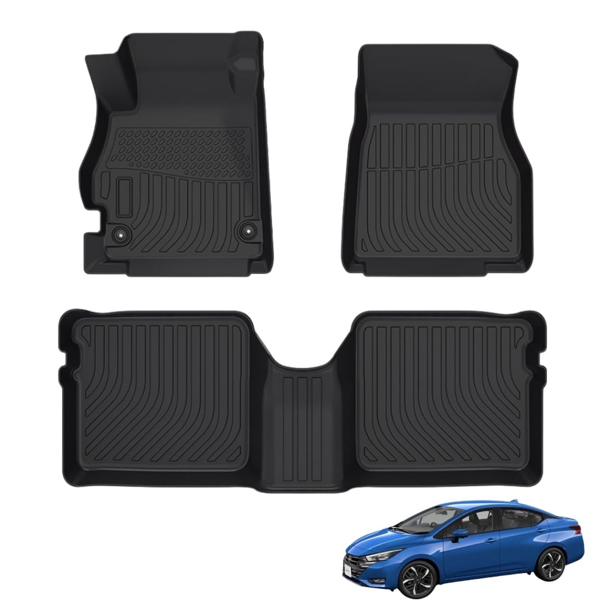 GENERICO - PROTECTOR  PISO 5D TPE NISSAN ALMERA VERSA 2022 - 2024