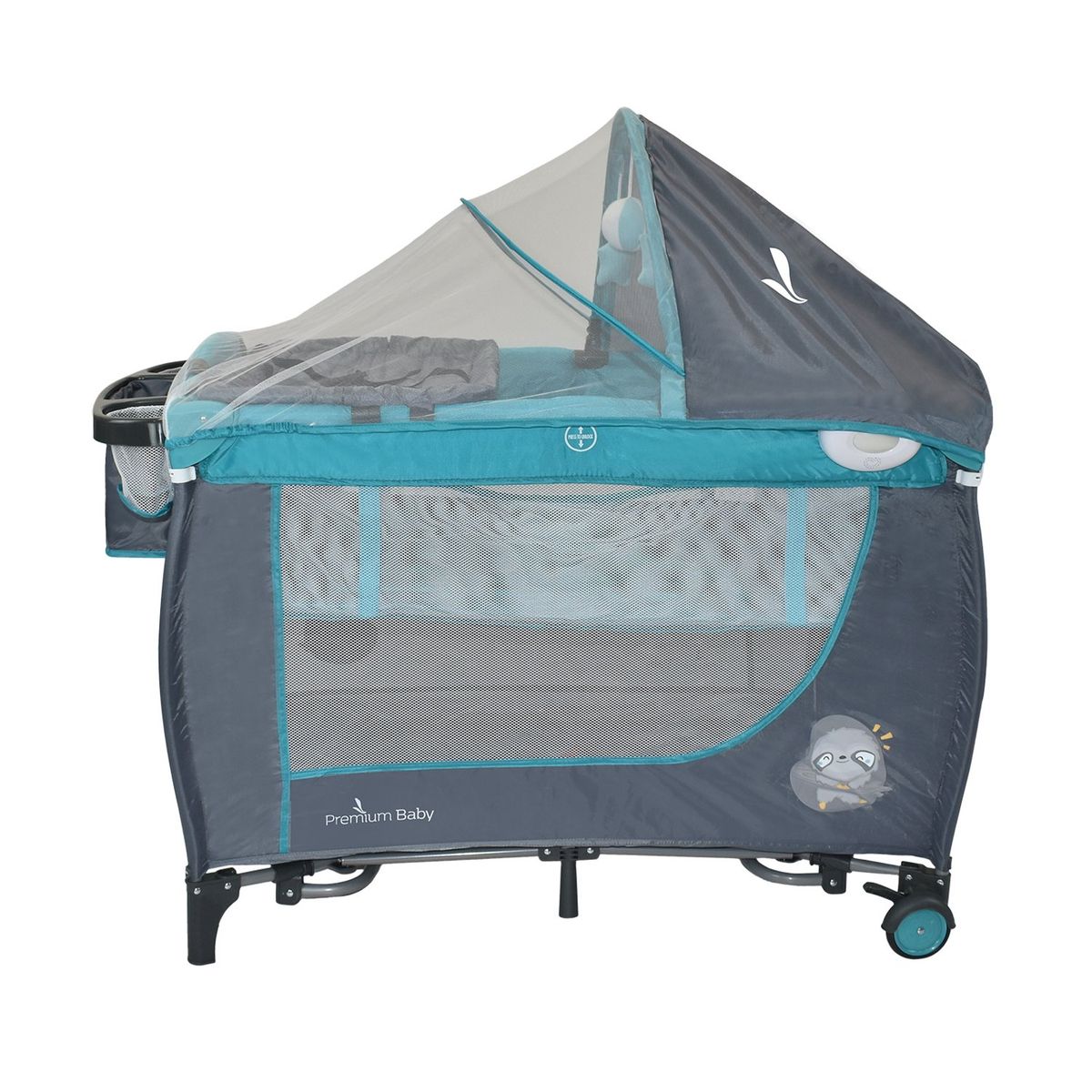 PREMIUM BABY - Corral Cuna Para Bebe Mecedora Premium Baby Napoles Azul