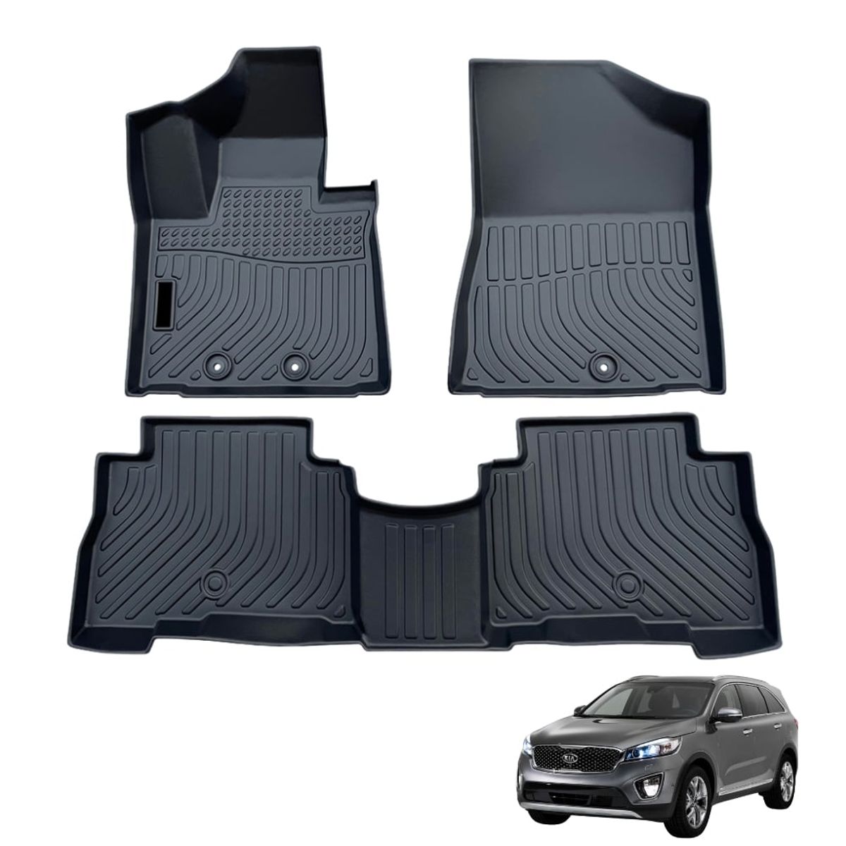 GENERICO - PROTECTOR  PISO 5D TPE KIA SORENTO 2011-2015