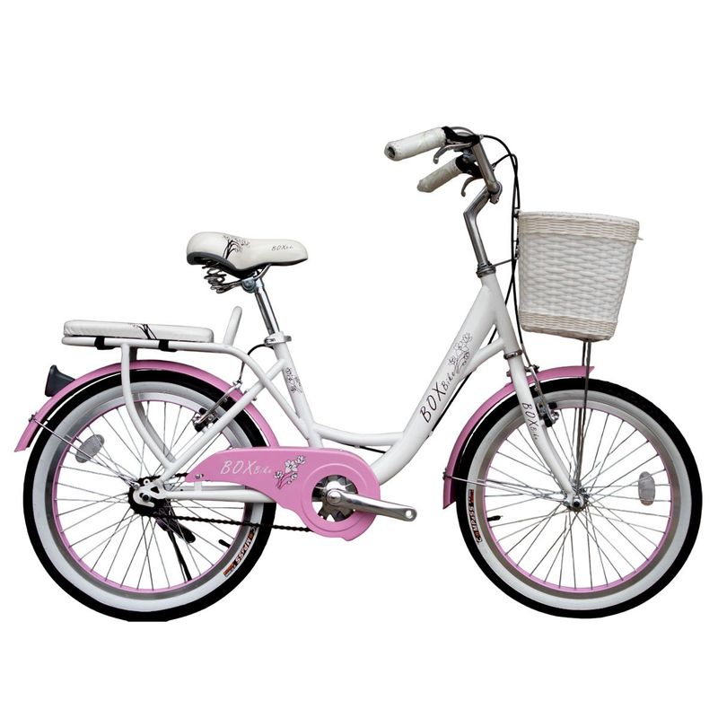 BOX BIKE - Bicicleta Box Vintage Aro 20 - Blanca