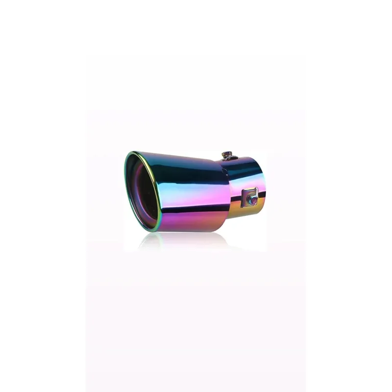 GENERICO - tubo de escape de acero inoxidable pulido para automóvil