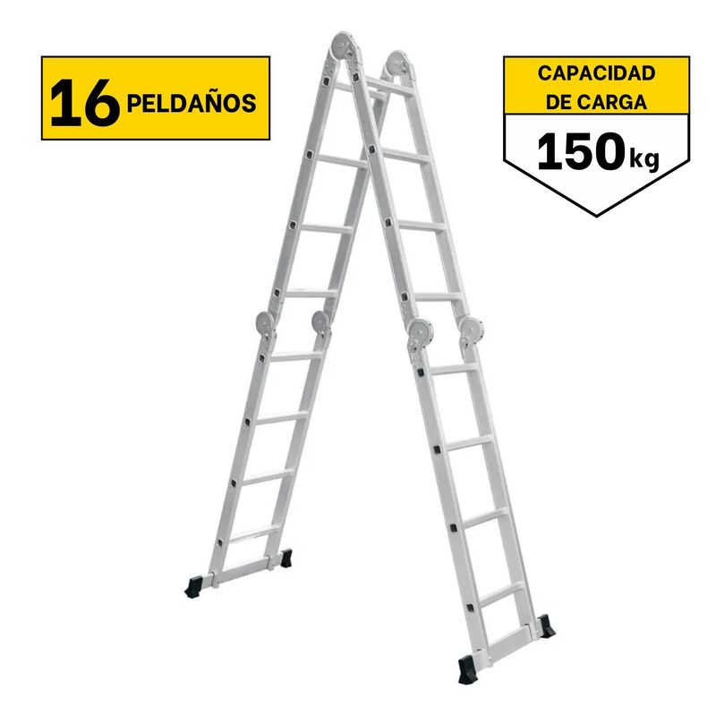 GENERICO - Escalera multiposicion 16 peldaños C&A