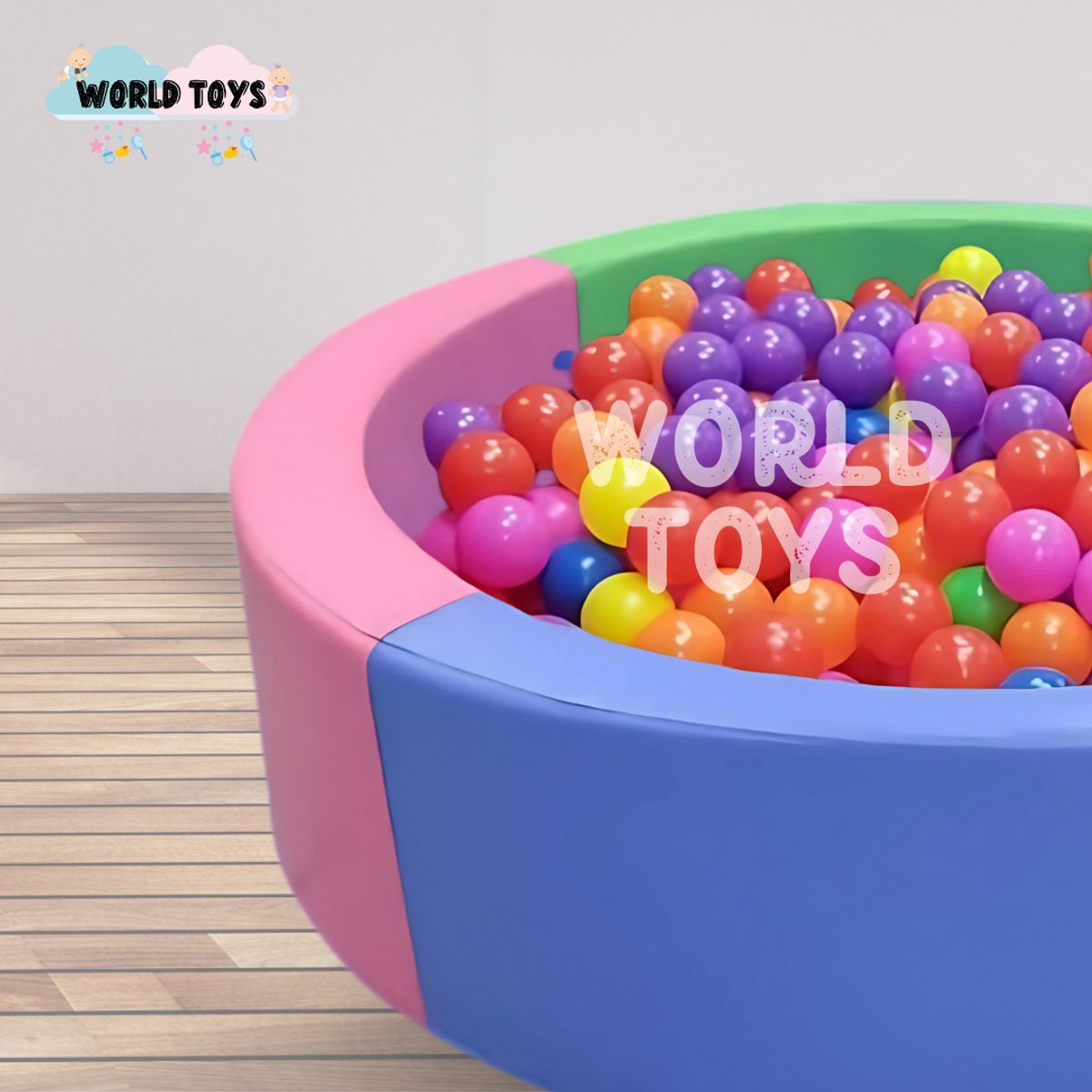 BABY KINGDOM - Piscina Didáctica «POOLIE PLUS» con Pelotas Incluida Pink