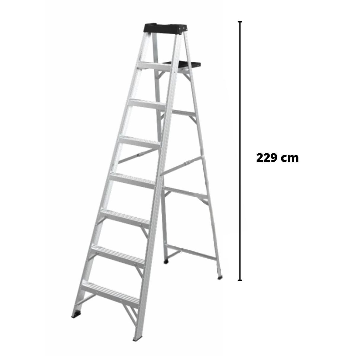GENERICO - Escalera tipo tijera 7 peldaños soporta 175 Kg C&A