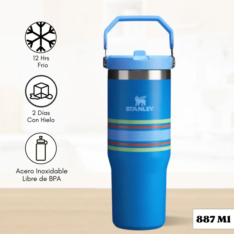 STANLEY - Flip Straw Tumbler Azure Mesh Stanley 887ml