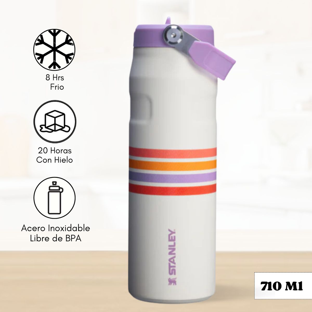 STANLEY - Tomatodo Termica Flip Straw Lid Lilac Mesh Stanley 710 Ml