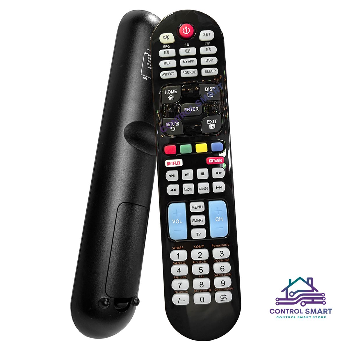 GENERICO - Control  Universal CRC1107V - Compatible Con Todos Los Televisores