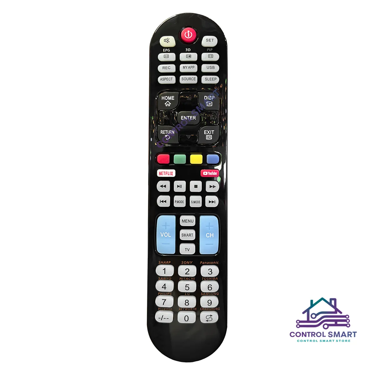 GENERICO - Control  Universal CRC1107V - Compatible Con Todos Los Televisores