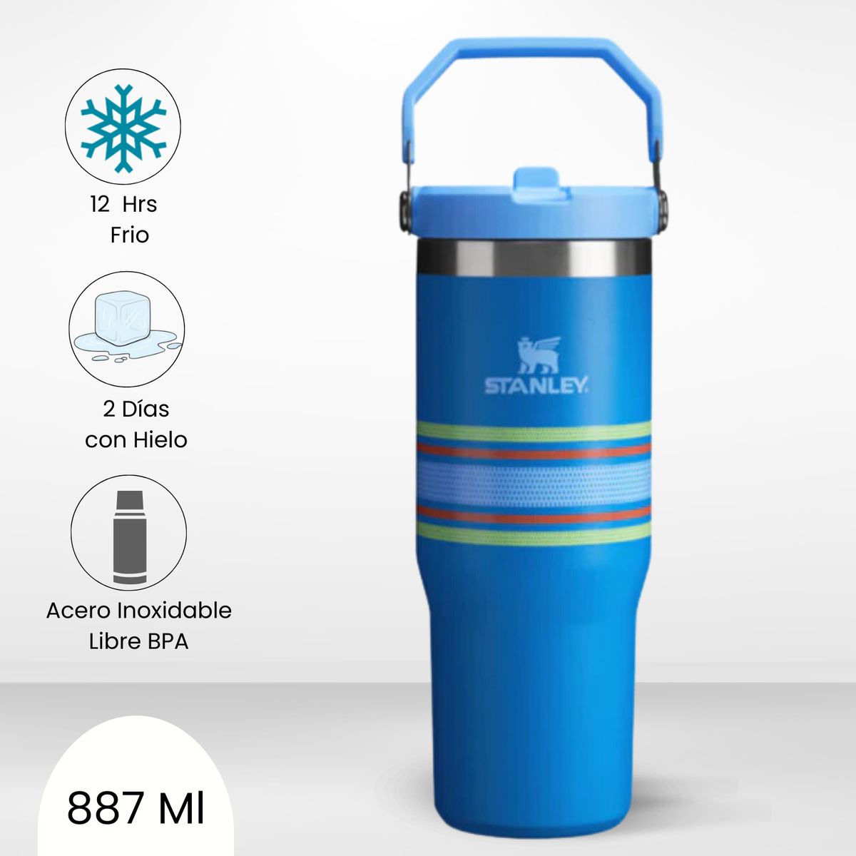 STANLEY - Flip Straw Tumbler Azure Mesh Stanley 887ml