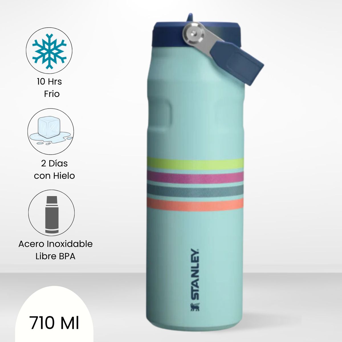 STANLEY - Tomatodo Termica Flip Straw Lid Seafoam Mesh Stanley 710 Ml