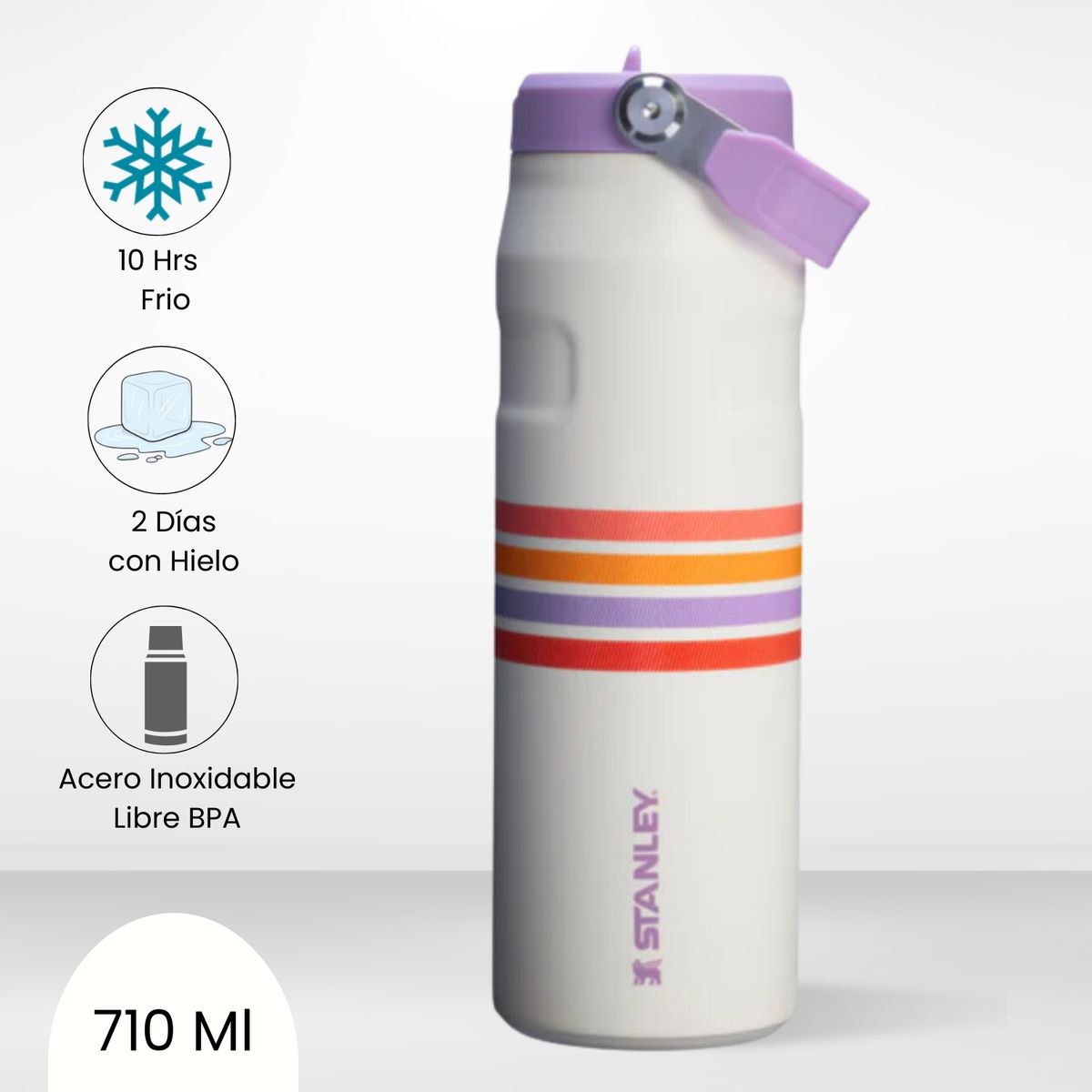 STANLEY - Tomatodo Termica Flip Straw Lid Lilac Mesh Stanley 710 Ml