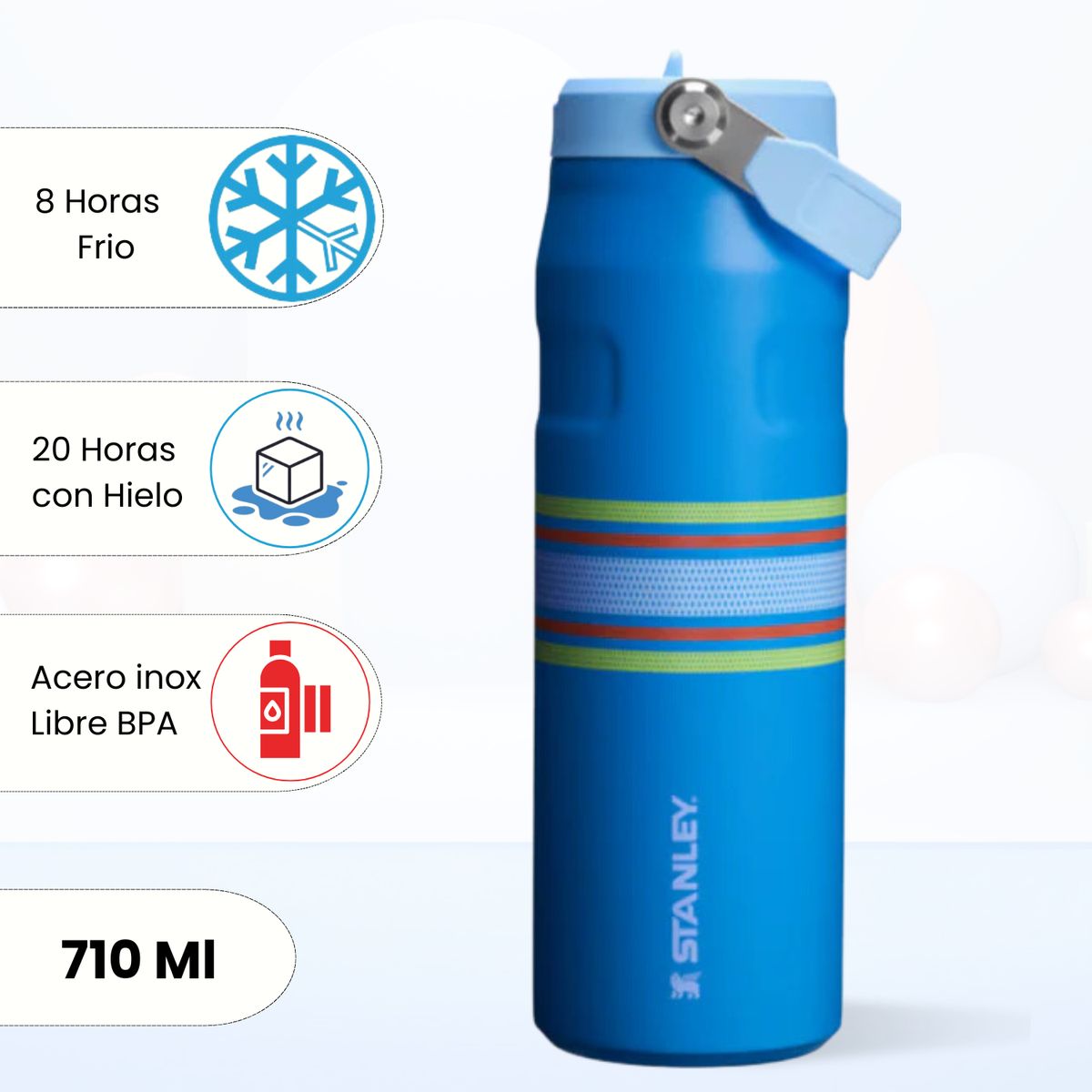 STANLEY - Tomatodo Termica Flip Straw Lid Azure Mesh Stanley 710 Ml