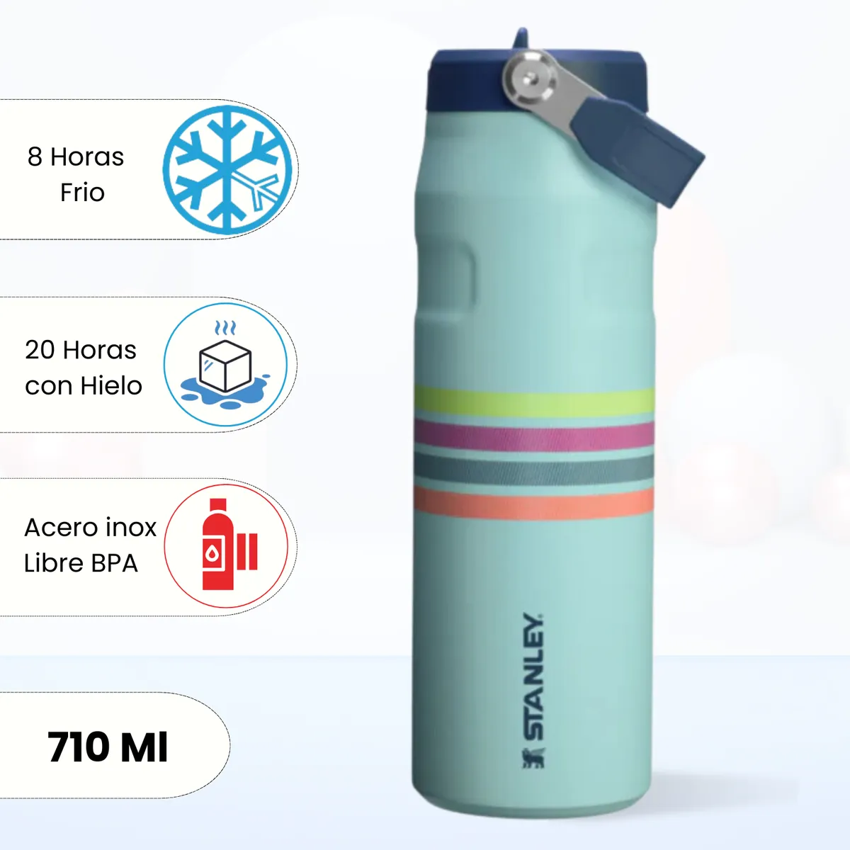 STANLEY - Tomatodo Termica Flip Straw Lid Seafoam Mesh Stanley 710 Ml