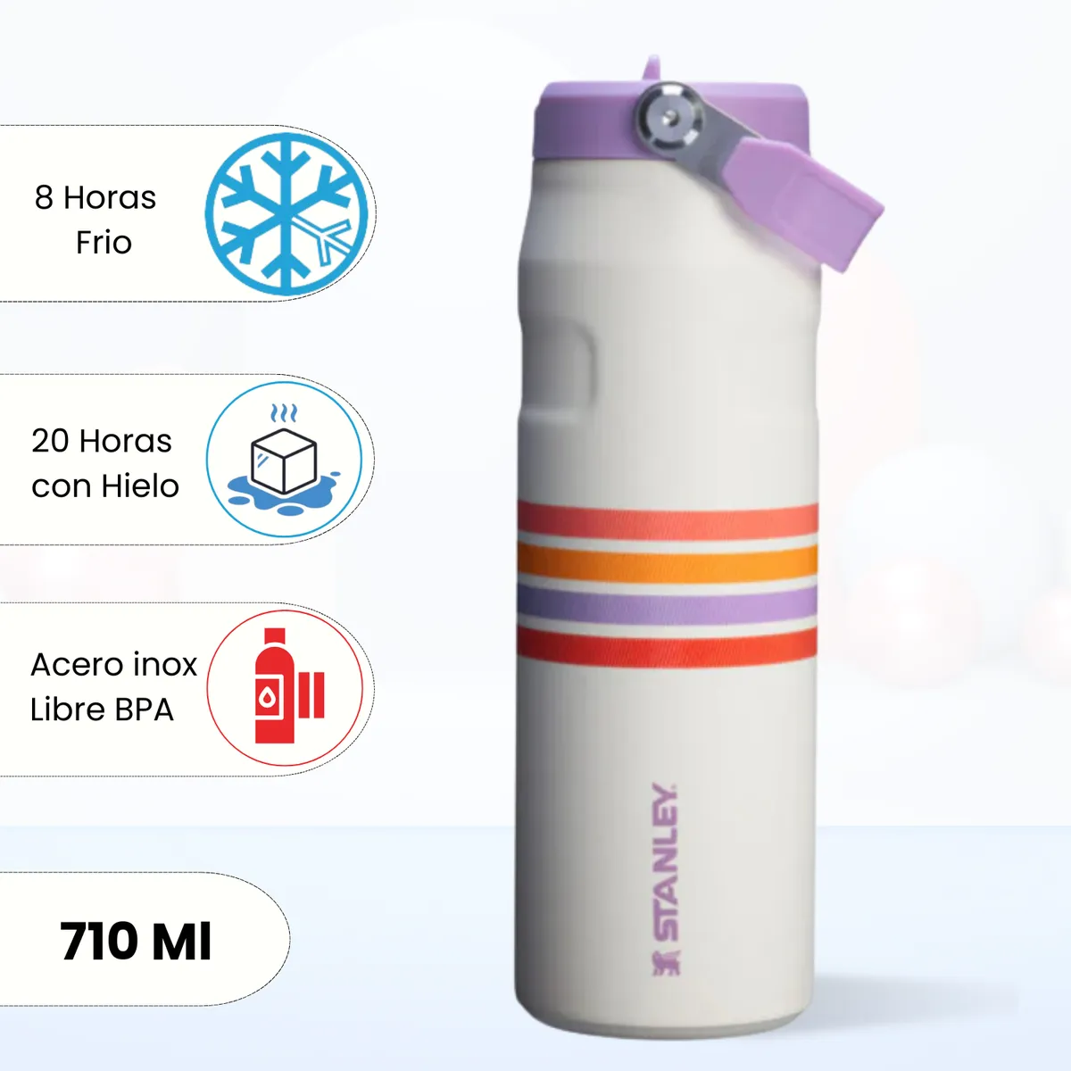 STANLEY - Tomatodo Termica Flip Straw Lid Lilac Mesh Stanley 710 Ml