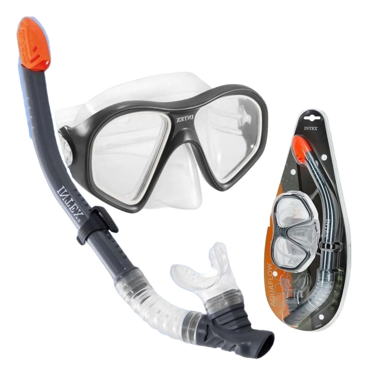 GENERICO - GAFAS DE BUCEO PISCINA MAR - GAFAS Y SNORKEL INTEX PLOMO