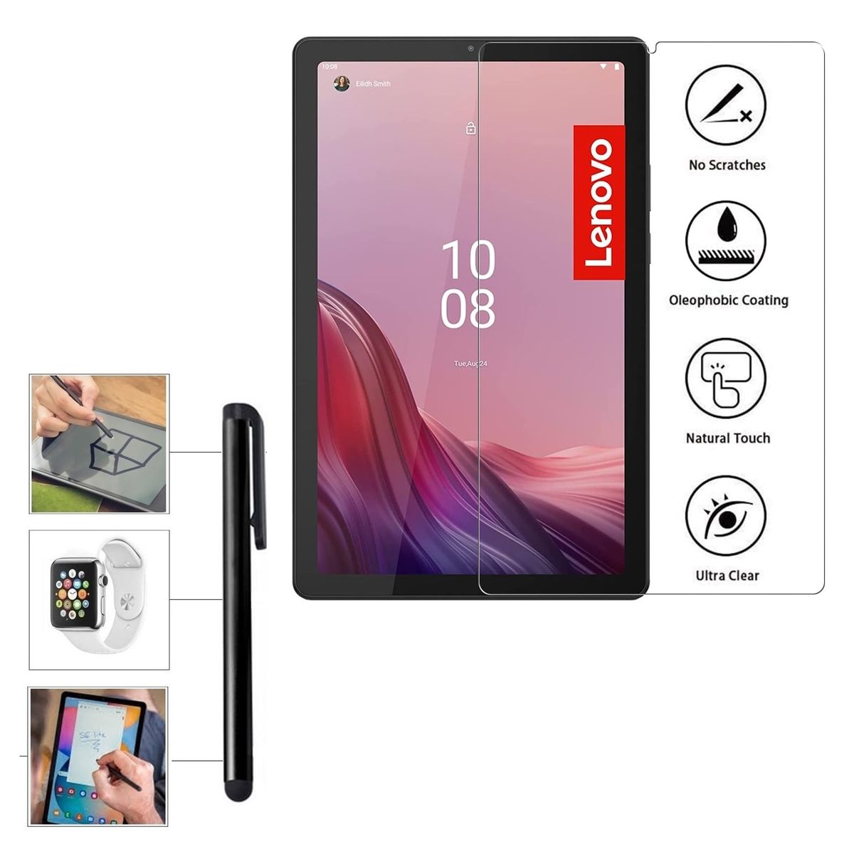 GENERICO - Mica Vidrio Templado + Lapiz Tactil para Lenovo Tab M9 9 TB-310FU-XU