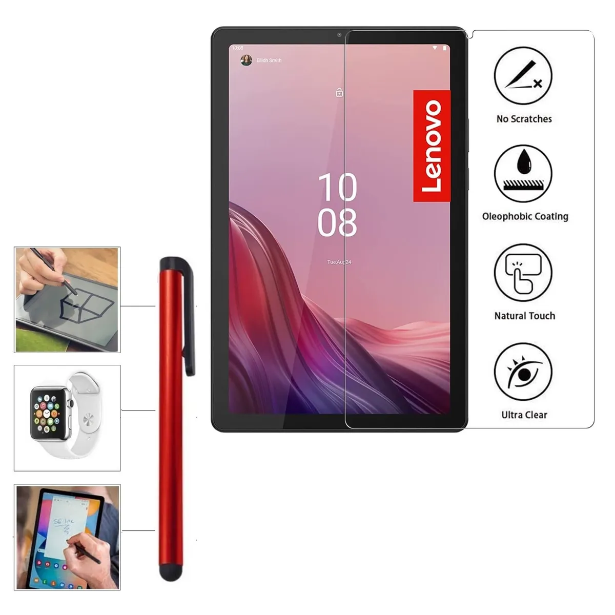 GENERICO - Mica Vidrio Templado + Lapiz Tactil R para Lenovo Tab M9 9 TB-310FU-XU