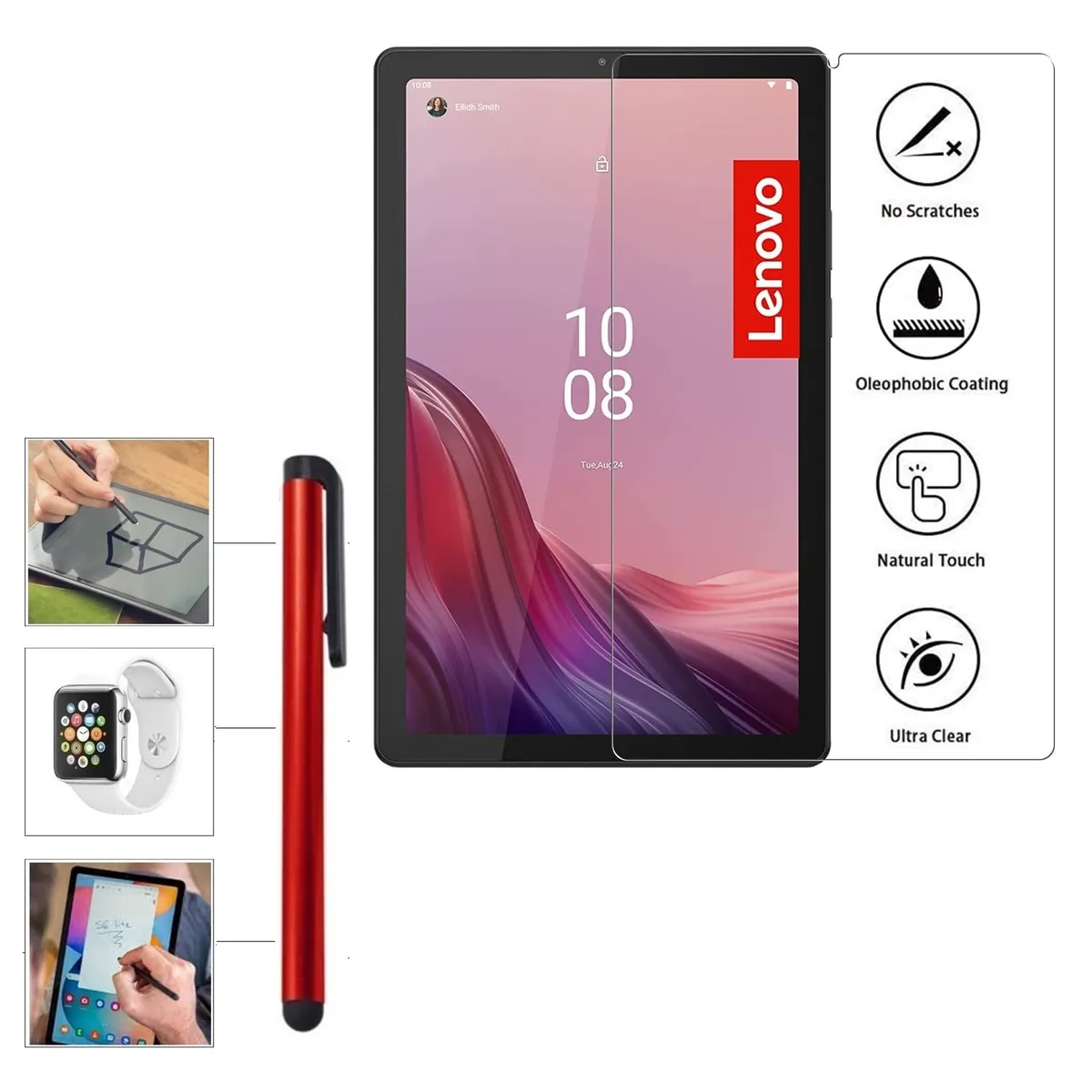 GENERICO - Mica Vidrio Templado + Lapiz Tactil R para Lenovo Tab M9 9 TB-310FU-XU
