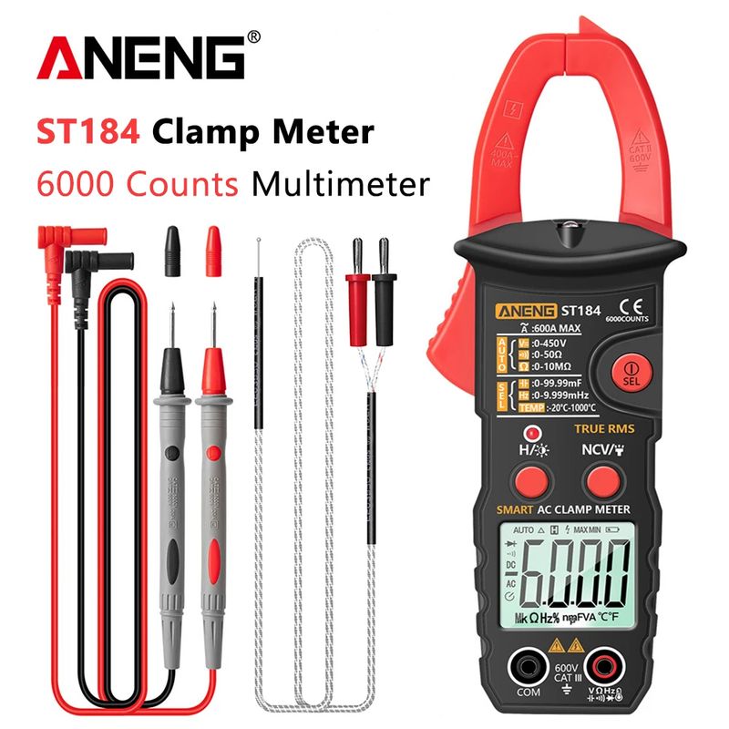 ANENG - Pinza Amperimétrica Digital ANENG ST 184