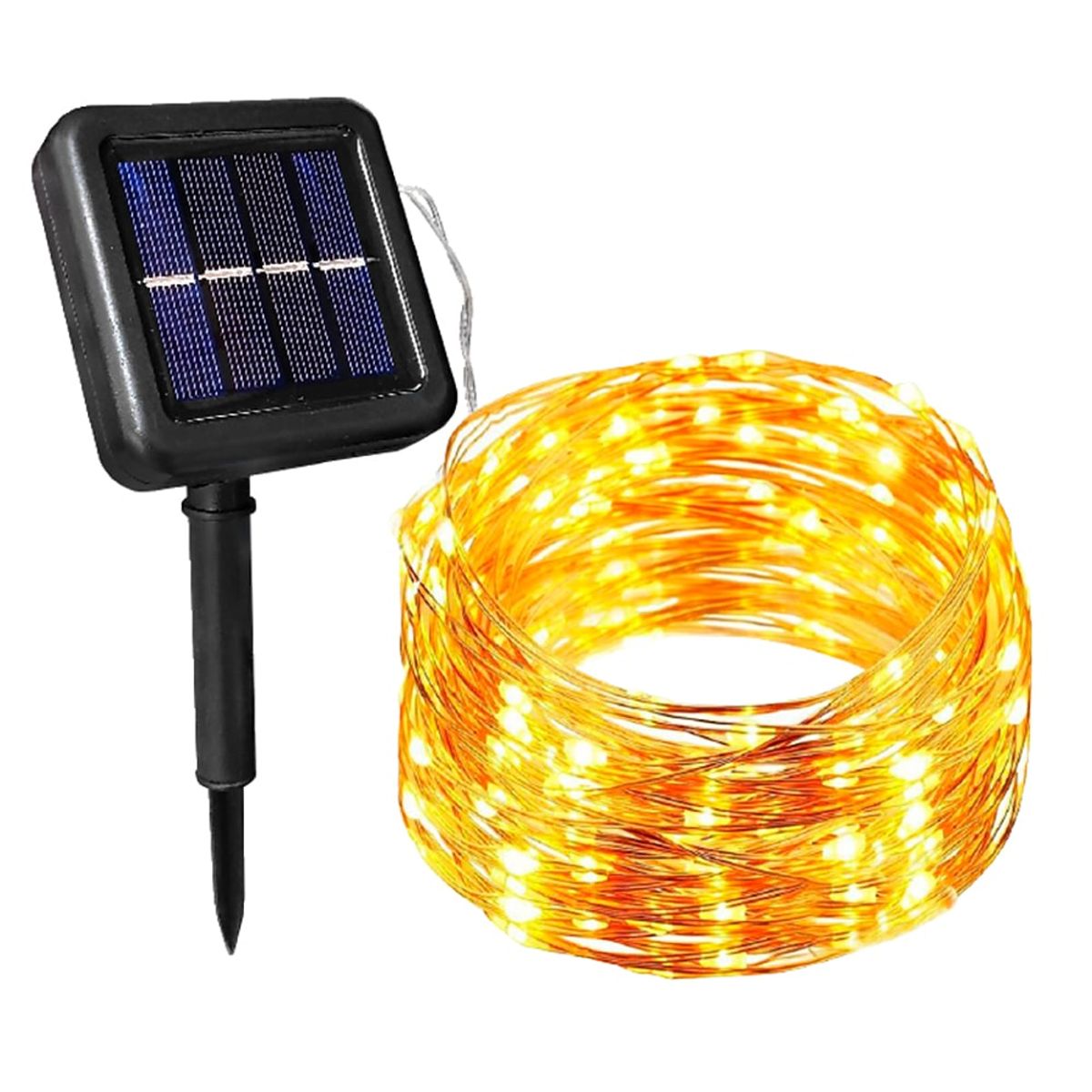 OPALUX - Luz Decorativa Guirnalda De Luces LED - Con Panel Solar