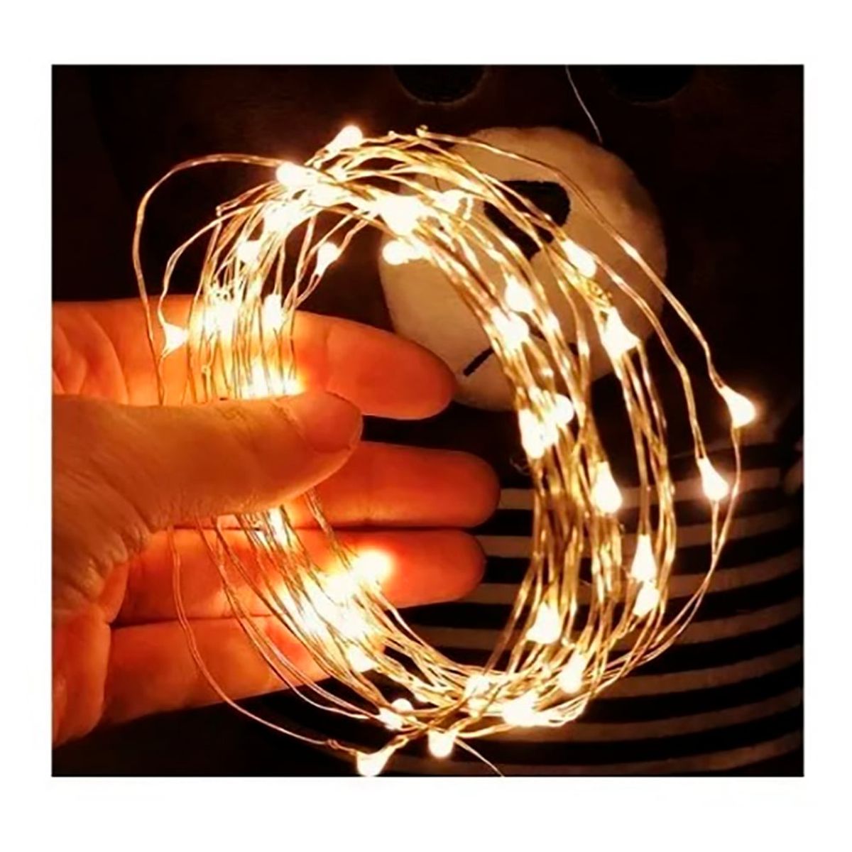 OPALUX - Luz Decorativa Guirnalda De Luces LED - Con Panel Solar