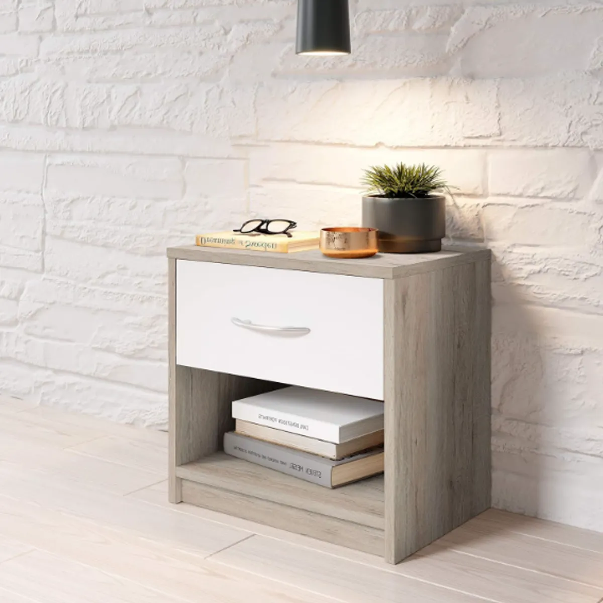 NACION MUEBLES - Velador Kiki Blanco NM