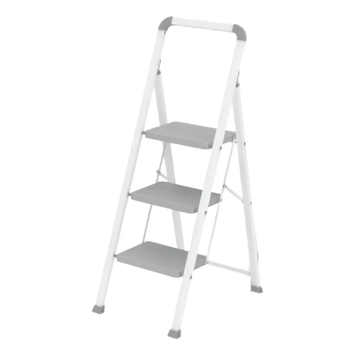 GENERICO - Escalera plegable 3 peldaños soporta150 Kg C&A