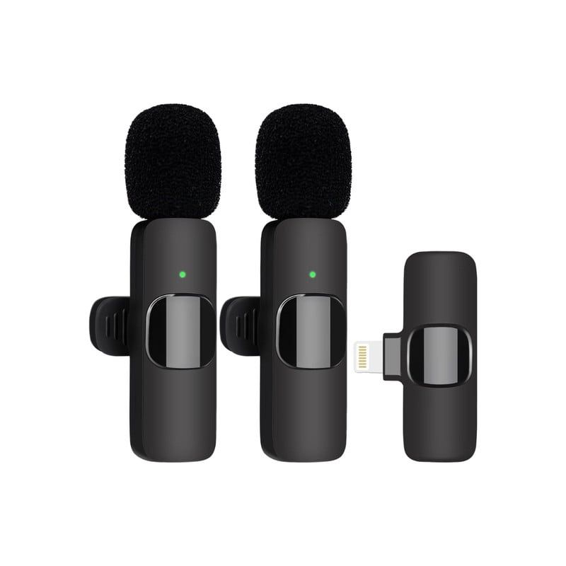 OEM - Micrófono Inalámbrico Lavalier MY 7300 Solapero 2en1 Entrada para Iphone