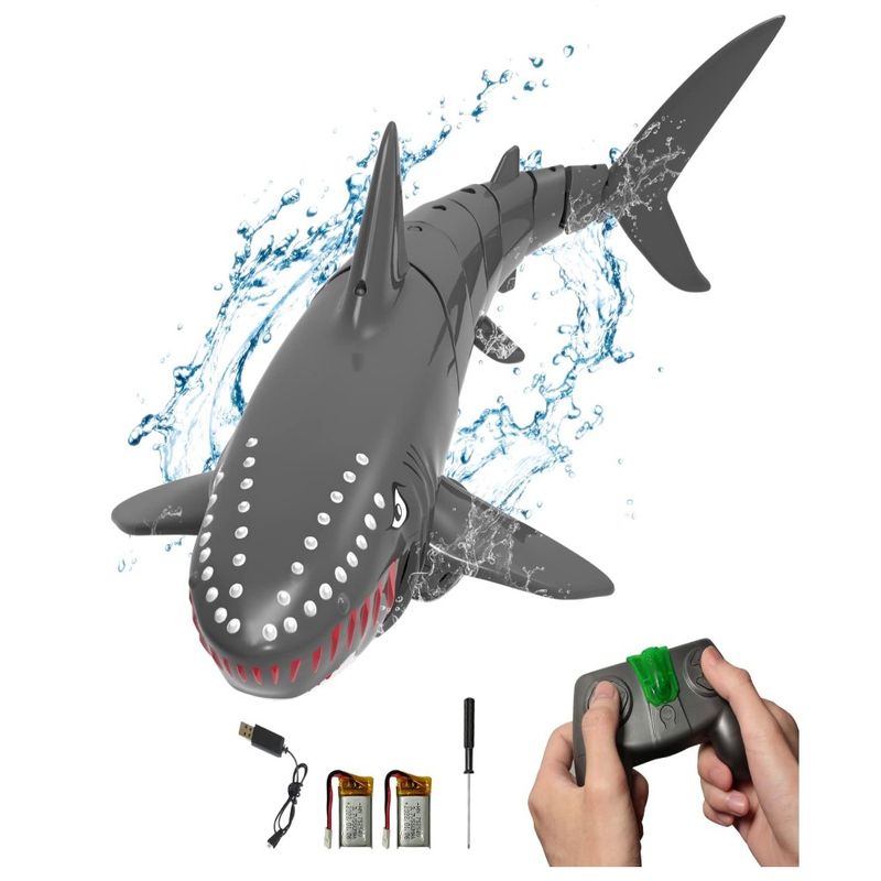 GENERICO - VOLANTEXRC juguete de piscina de tiburón con control remoto