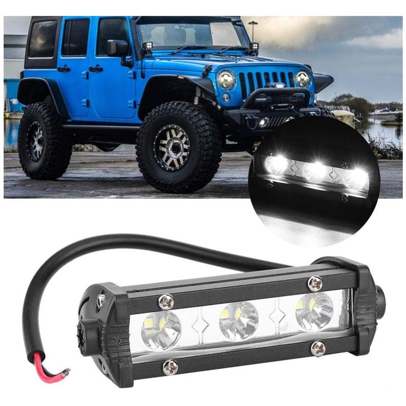 JET - Barra Led Mini Slim 3LEd Dual Color +Strobo Potente 1PCS