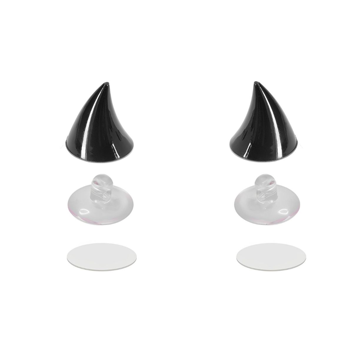 GENERICO - CUERNO CORTO DE DIABLO PARA CASCO DE MOTOCICLETA