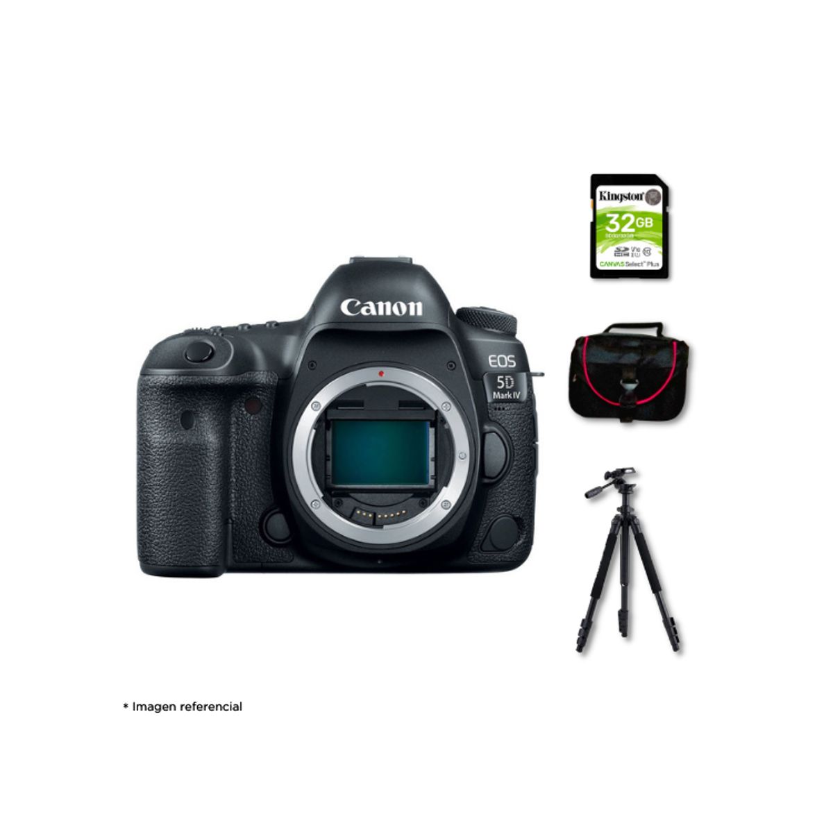 CANON - Cámara Canon EOS 5D Mark IV Cuerpo Solo + Kit Deluxe de Accesorios