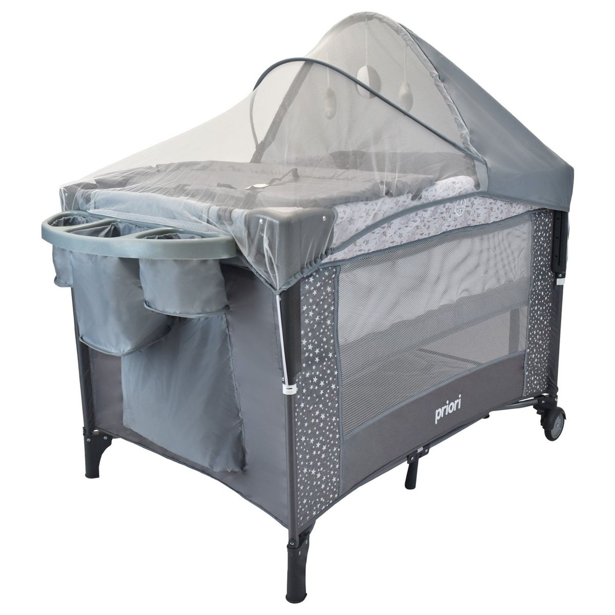 PRIORI - Cuna Corral Para Bebe Colecho Priori Ariel Octopus Gris