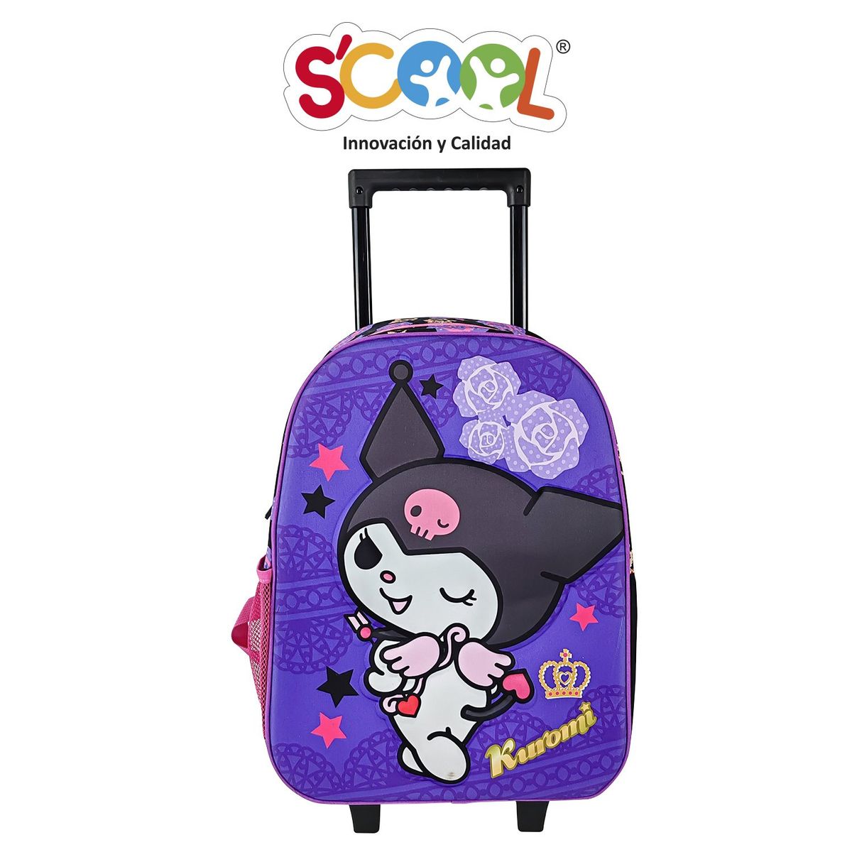 SCOOL - Set Mochirueda KUROMI Maleta-Lonchera-Cartuchera Scool
